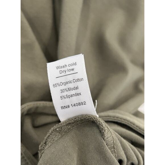 Marine Layer Taylor Midi Shirt Dress Womens Size S Olive Green Jersey Sleeveless - Picture 5 of 5